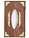 The StoreKing Unique Designer Wooden Holders for Large Tissue Boxes, Design1