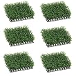 Six 3"Hx10"Wx10"L Boxwood Mat Green
