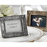 Antique Gold Place Card Holder, Picture Photo Frame
