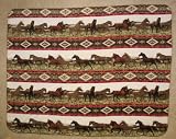 51v7Z2P5BxL. SL160  Aztec Horse Fleece Throw Blanket
