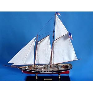 America Limited 32 Model Sailboat - Already Built Not a Kit - Wooden Sail Boat Replica... by 