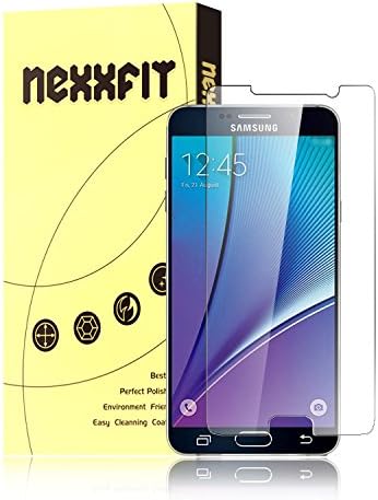 Note 5 Screen Protector, NEXXFIT Premium Tempered Glass Screen Protector Film + Free Backside protector for Samsung Galaxy Note 5