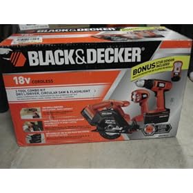 Black and Decker CDC318C-2 18-Volt 3-Tool Combo Kit by Black & Decker