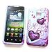 LG G2x (T-Mobile) Crystal Silicone Skin Case "Purple Love" Design