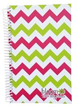 2013-2014 bloom Academic Year Daily Day Planner Fashion Organizer Agenda August 2013 Through July 2014 Pink & Green Chevron