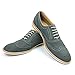 Ferro Aldo Blue/Green Men's Dress Shoes Perforation Details Wing Tip 139001
