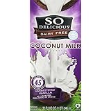 So Delicious Dairy Free Coconut Milk: Unsweetened Vanilla (2 Pack) 32 oz Bottles