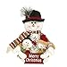 Tvoip Christmas Decor Dolls Santa Claus Snowman Hanging Ornaments Table Decorations Gift (Christmas Snowman)