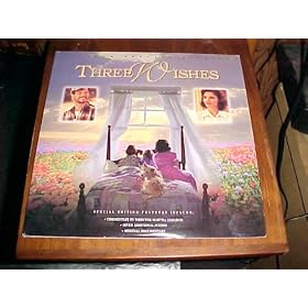 Laserdisc (Laser Disc) Of THREE WISHES special edition with Patrick Swayze, Mary Elizabeth Mastrantonio, Joseph Mazzello, Seth Mumy, David Marshall Grant, Diane Venora and Michael O'Keefe.