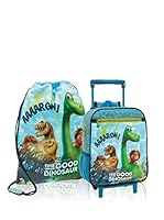 Disney Mochila trolley + Mochila The Good Dinosaur Aargh ! (Azul)