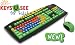 Keys-U-See for Kids - Black - Low Vision Large Print Keyboard Large