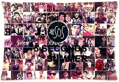 VPPS Fashion Rock Band 5 seconds of summer 5 SOS Standard Pillowcase Zip 20x30 Inches Twin sides Pillowslips Zippered Pillow Cover Cases
