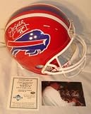 Jim Kelly Autographed/Hand Signed Buffalo Bills Full Size Deluxe Replica Football Helmet with HOF 02