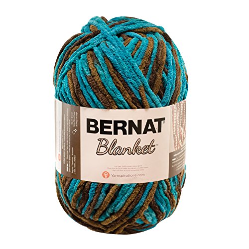 Bernat blanket big ball yarn, mallard wood, single ball