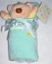 Kids Preferred Label Loveys Bear and Tab Blue Blanket Baby Lovey