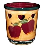 KITCHEN UTENSIL HOLDER COUNTRY APPLE DECOR