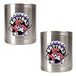 Toronto Raptors 2pc Stainless Steel Can Holder Set - Primary Logo NBA Basketball