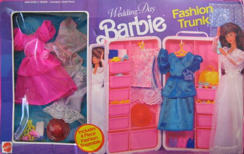 Barbie Wedding Day Fashion Trunk w Fashions & Accessories (1991 Arco Toys Mattel)