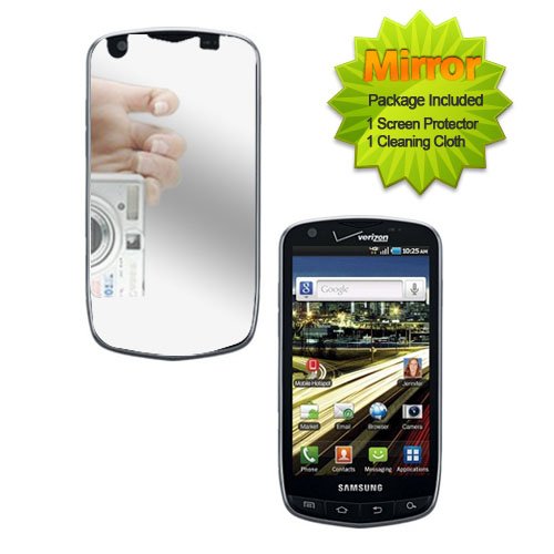 Fincibo (TM) Custom-Fit Mirror Guard Screen Protector For Samsung Droid Charge i510