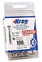 Kreg SML-C150S5-100 305 Stainless Steel Pocket Hole Screws - 1 1/2", #8 Coarse, Washer Head, 100 count