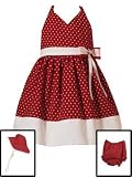 Clearance Red White Polka Dotted Halter Sun Dress ~ 12M Remaining
