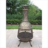 Oakland Living 8021AB Elite Chimenea Fire Pit Antique Bronze