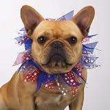 Dog Scrunchy - Aria Patriotic Dog Scrunchy - Red, White and Blue - Medium