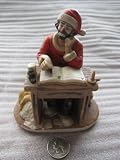 Emmitt Kelly Jr..... EKJ Santa At Desk #10026