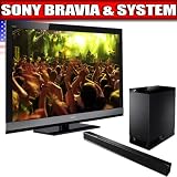 Sony BRAVIA EX 700 Series 40-Inch LCD TV, Black + Sony Virtual 5.1 Channel Sound Bar - Black (HTCT150)