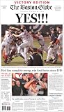 2004 Red Sox Win World Series Next Day Boston Globe