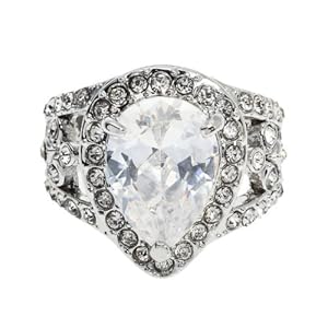 swarovski crystal wedding ring