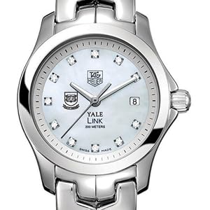Yale University TAG Heuer Watch - Women's Link with Mother of Pearl Dial, TAG Heuer, Yale University TAG Heuer Watch