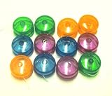 12 Mini Sparkle Yo-yos, Transluscent Colorful Party Favors