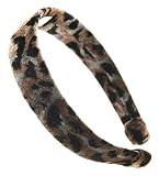L. Erickson USA 1 Ultracomfort Headband - Leopard Velvet Black