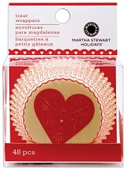 Martha Stewart Cupcake Wraps 48/Pkg-Heart & Love; 3 Items/Order