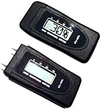 Professional Pocket Digital Damp Moisture Test Meter Detector Tester For Wood / Timber / Fibre / building materials screed concrete wall and other materials (battery included)