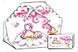 12 Spanish Girl Baby Shower Bomboneiras, Ribbons, and Party Favors