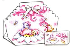 12 Spanish Girl Baby Shower Bomboneiras, Ribbons, and Party Favors