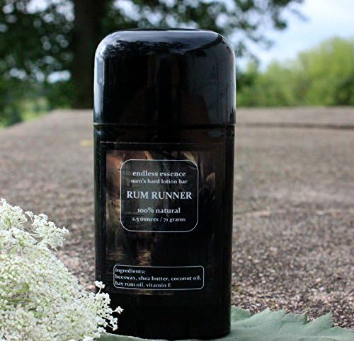 All Natural Solid Lotion Bar, 2.5oz (71g), Essential Oils, Twist-up Container (Rum Runner)