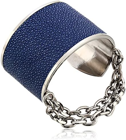 Paige Novick "Natalia Collection" Silver-Tone Stingray Cuff Bracelet