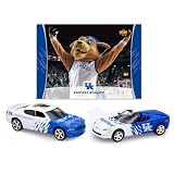 2007-08 NCAA Home & Road Charger & Corvette 2 Pack w/ School Mascot Card Kentucky Wildcats