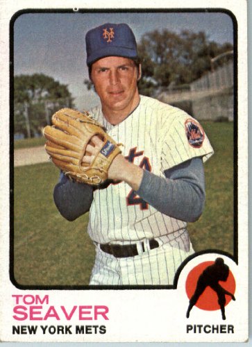 1973 Topps # 350 Tom Seaver New York Mets Baseball Card - In a protective screwdown case!