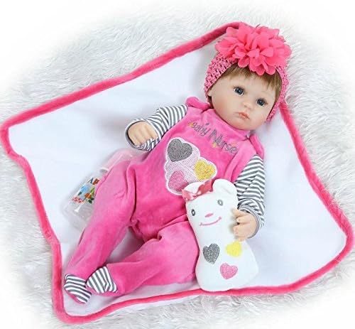 DreamRunner Reborn Baby Doll Soft Silicone 17inch 40cm Magnetic Lovely Lifelike Boy Girl Newborn Baby Doll Xmas Gift