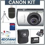 Canon Powershot SD870-IS Black, Camera Kit with 4GB SD Memory Card, Spare NB-5L Type Lithium-ion Battery, Camera Case, USB 2.0 SD Card Reader, Table Top Tripod, Digital Memory Wallet(4), Professional Lens Cleaning Kit