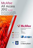 McAfee All Access 2012 - Haushalt, 5 Benutzerlizenzen (PC+MAC)