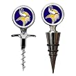 Minnesota Vikings NFL Cork Screw and Wine Bottle Topper Set