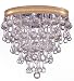 Crystorama 135-CH Calypso Collection 3-Light Flush Mount, Polished Chrome Finish with Clear Smooth Glass Balls