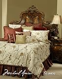 Michael Amini Arbor Glen 13 pc King Comforter Set in Cherry by AICO