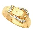 14K Yellow Gold Diamond Ring - 0.12 Ct.