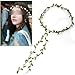 Elegant Bohemian Style Wedding Bride Bridal Headdress Floral Flower Garland Headwear Headbands